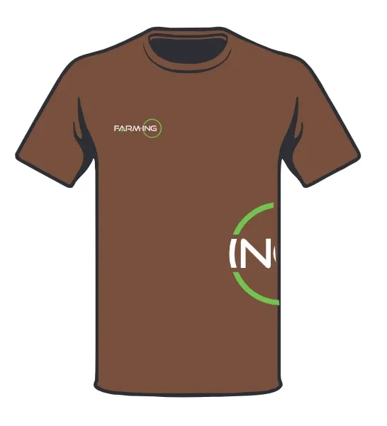 [17-124_XS] T-Shirt, kastanie, Damen Farm-ING (XS)