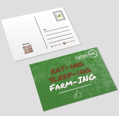 [17-140] Postkarten, DIN A6, Farm-ING, DE