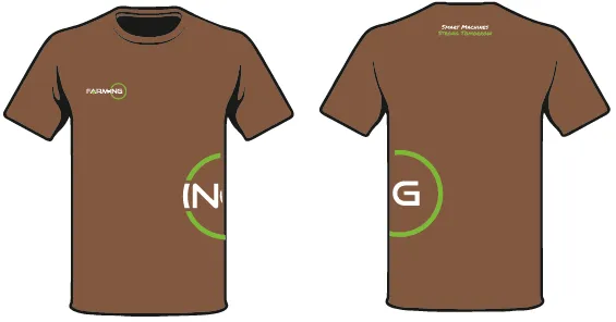 [17-125_XS] T-shirt, chestnut, men's, Farm-ING (XS)