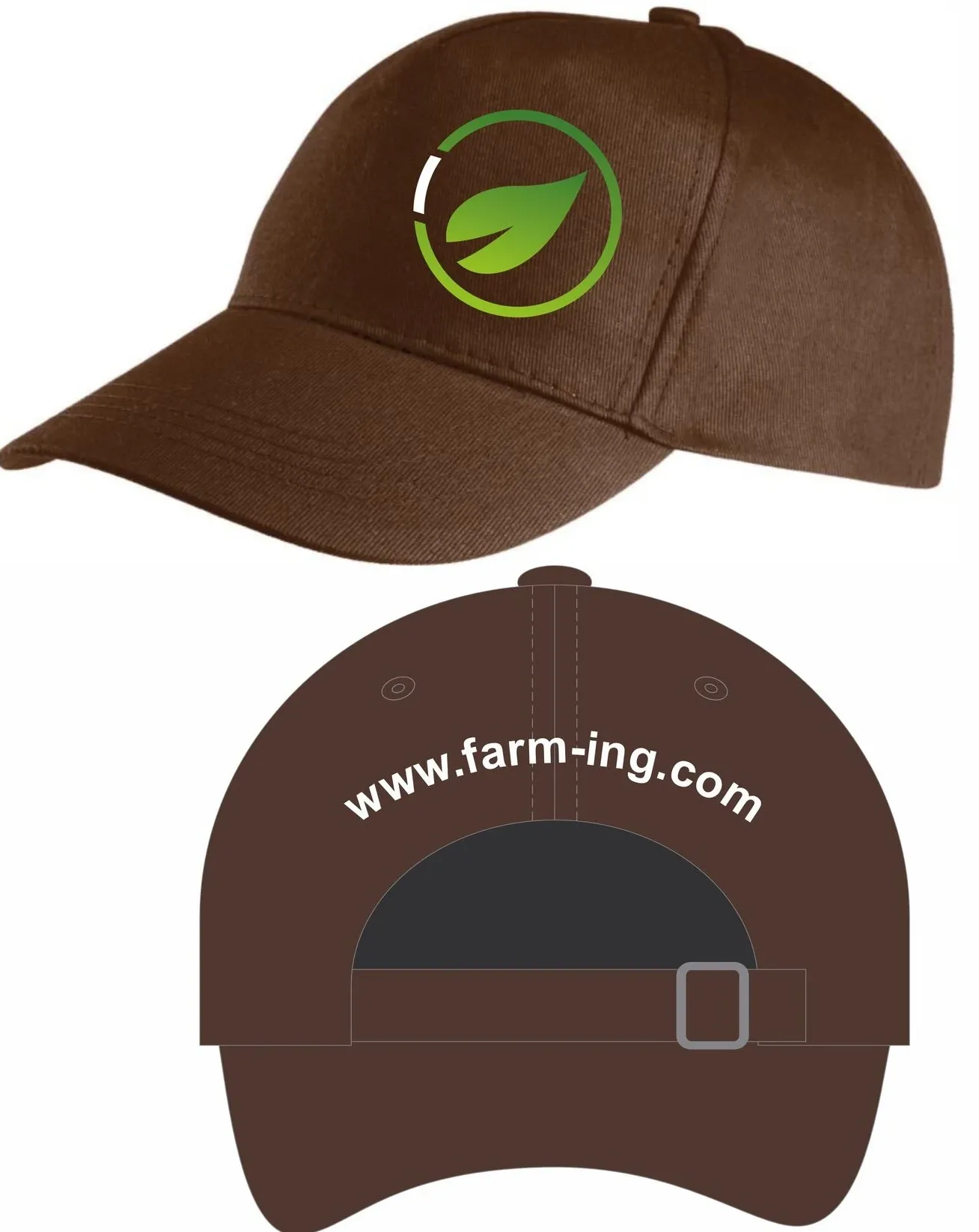 [17-39] Kappe, chocolate, Logo vorne links / hinten mittig