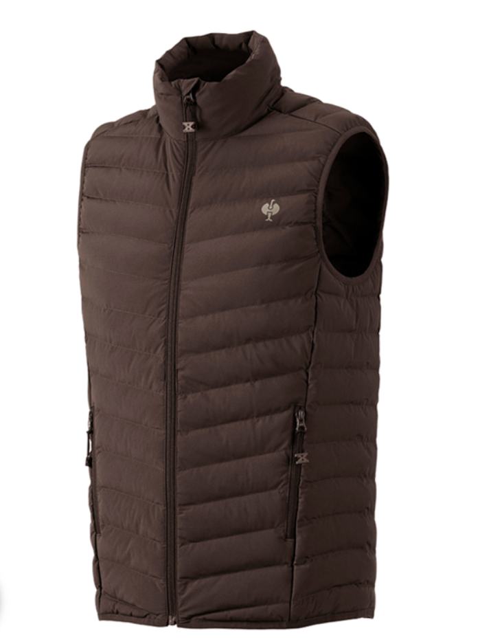 [17-105_XS] Gilet matelassé homme, châtaigne, Farm-ING (XS)