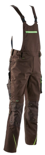 [17-99_44] Arbeitshose, kastanie/seegrün, Latzhose (44)